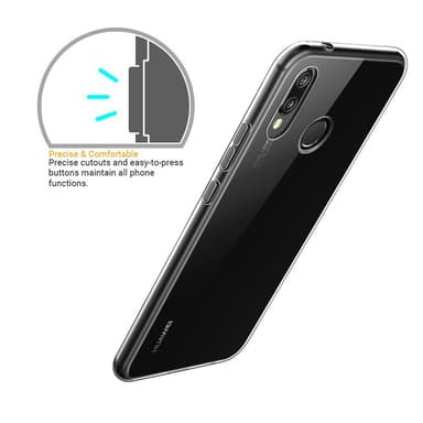 Transparent Silikon TPU-Skal till Huawei P20 Lite