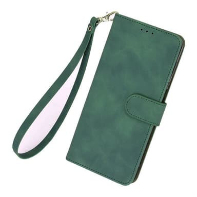SKALO OnePlus Nord 3 5G / Ace 2V Matt PU-Läder Plånboksfodral - Grön