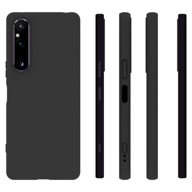SKALO Sony Xperia 1 V Mattsvart Ultratunn TPU-Skal