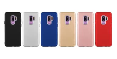 Samsung S9 | TPU-Skal Metallknappar - Röd