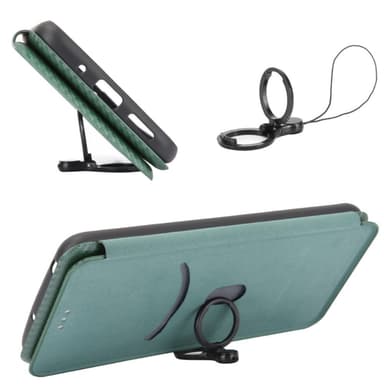 SKALO Sony Xperia 10 V Carbon Fiber Plånboksfodral - Grön