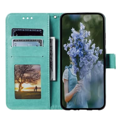 SKALO Sony Xperia 10 V Mandala Plånboksfodral - Turkos