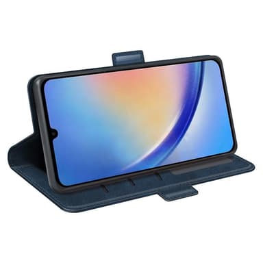 SKALO Samsung A34 5G Premium Plånboksfodral - Blå