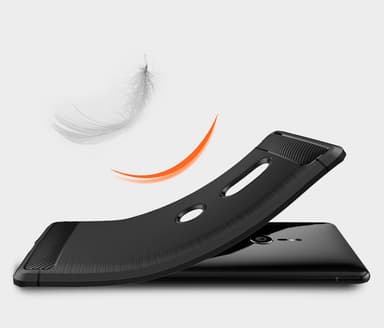 Stöttåligt Armor Carbon TPU-skal Sony Xperia XZ3 - Röd