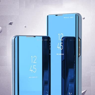 SKALO Samsung A34 5G Clear View Spegel fodral - Roséguld