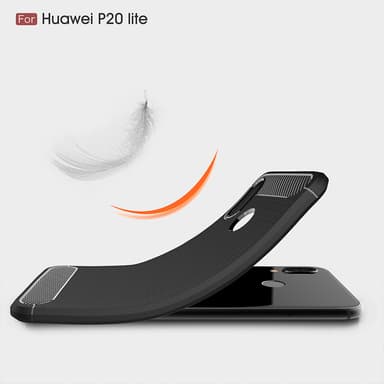 Stöttåligt Armor Carbon TPU-skal Huawei P20 Lite - Blå