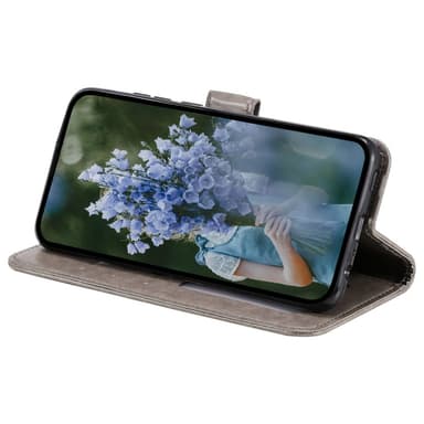SKALO Samsung Xcover6 Pro 5G Mandala Plånboksfodral - Grå