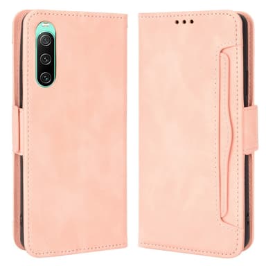 SKALO Sony Xperia 10 V 6-FACK Plånboksfodral - Rosa