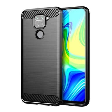 Stöttåligt Armor Carbon TPU-skal Xiaomi Redmi Note 9 - Röd