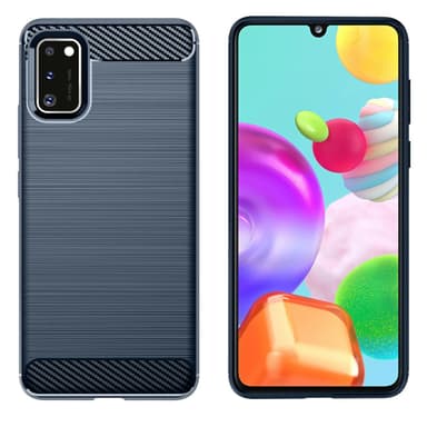 Stöttåligt Armor Carbon TPU-skal Samsung A41 - Blå