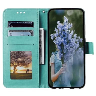 SKALO Sony Xperia 5 IV 5G Mandala Plånboksfodral - Turkos