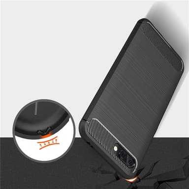 Stöttåligt Armor Carbon TPU-skal Honor 10 - Blå