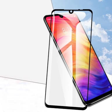 Heltäckande Härdat Glas till Xiaomi Redmi Note 7 - Svart - Svart
