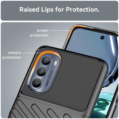SKALO Motorola Moto G62 5G Armor Thunder Skal - Svart