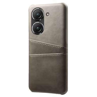 SKALO Asus Zenfone 9 5G PU-Läder Korthållare Skal - Grå