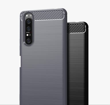 Stöttåligt Armor Carbon TPU-skal Sony Xperia 1 II - Grå