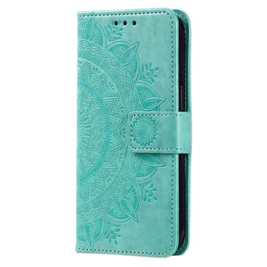 SKALO Sony Xperia 5 IV 5G Mandala Plånboksfodral - Turkos