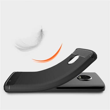 Stöttåligt Armor Carbon TPU-skal Moto G6 Plus - Grå