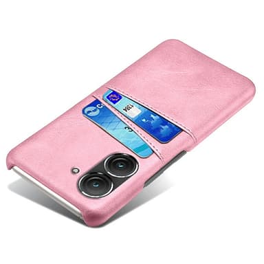 SKALO Asus Zenfone 9 5G PU-Läder Korthållare Skal - Roséguld