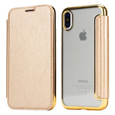 iPhone X/XS Plånboksfodral TPU Ultraslim design - Rosa