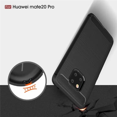 Stöttåligt Armor Carbon TPU-skal Huawei Mate 20 Pro - Röd