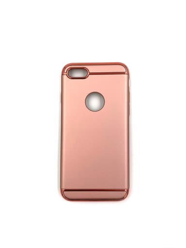 Design skal 3 i 1 guldkant till iPhone 8 - Svart
