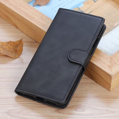 SKALO OnePlus 10T 5G Plånboksfodral i PU-Läder - Svart