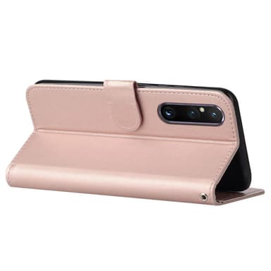 SKALO Sony Xperia 1 V Plånboksfodral i PU-Läder - Roséguld