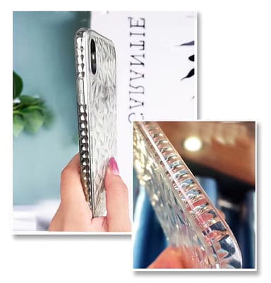 Extra tåligt 3D Diamant TPU iPhone 7/8 PLUS - Rosa