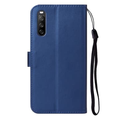 SKALO Sony Xperia 10 V Plånboksfodral i PU-Läder - Blå