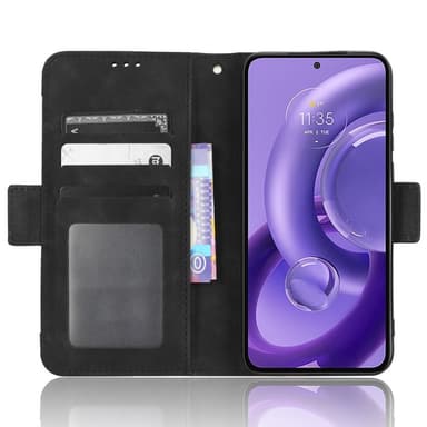 SKALO Motorola Edge 30 Neo 5G 6-FACK Plånboksfodral - Svart