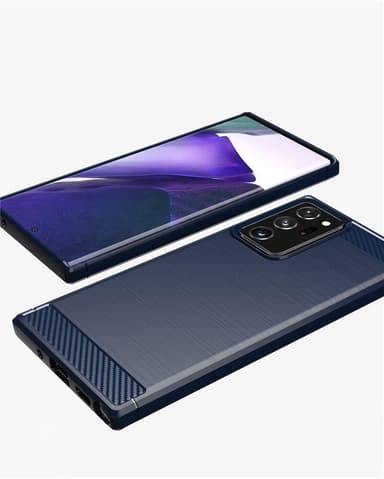 Stöttåligt Armor Carbon TPU-skal Samsung Note 20 Ultra - Blå