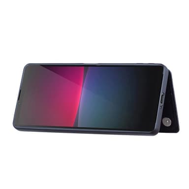 SKALO Sony Xperia 10 V PU Läder Skal med Plånbok - Svart