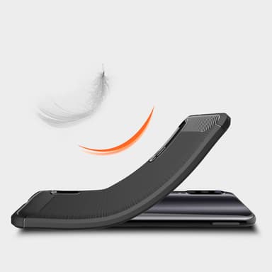 Stöttåligt Armor Carbon TPU-skal Xiaomi Mi A3 - Svart
