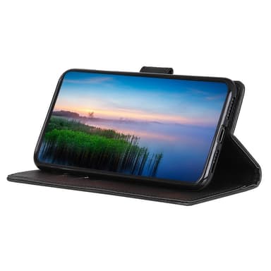 SKALO OnePlus 10T 5G Plånboksfodral i PU-Läder - Svart