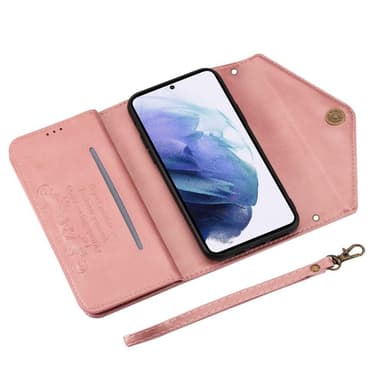 SKALO Samsung A54 5G Evelope Clutch 8-Fack - Roséguld