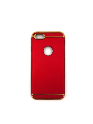 Design skal 3 i 1 guldkant till iPhone 8 - Svart