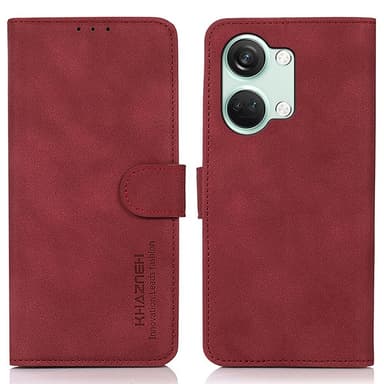 SKALO OnePlus Nord 3 5G / Ace 2V KHAZNEH Plånboksfodral i PU-Läder - Röd