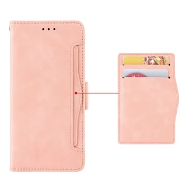 SKALO Sony Xperia 10 V 6-FACK Plånboksfodral - Rosa