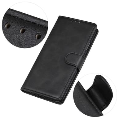 SKALO OnePlus 10T 5G Plånboksfodral i PU-Läder - Svart