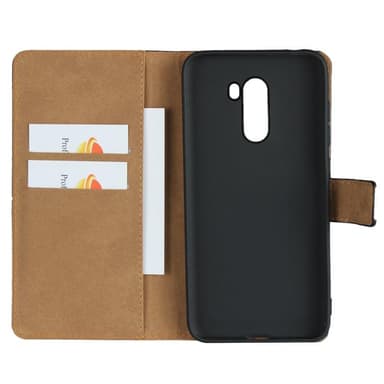 Plånboksfodral Äkta Skinn Xiaomi Pocophone F1 - Ljusrosa
