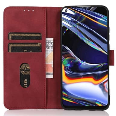 SKALO OnePlus Nord 3 5G / Ace 2V KHAZNEH Plånboksfodral i PU-Läder - Röd