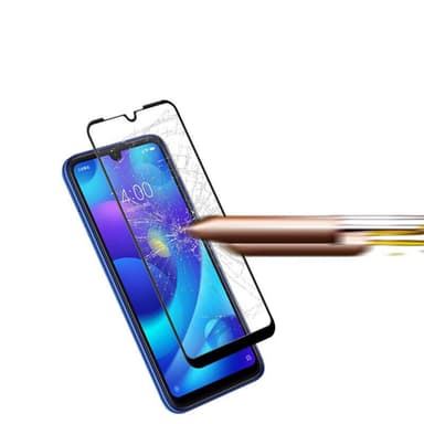 Heltäckande Härdat Glas till Xiaomi Redmi Note 7 - Svart - Svart