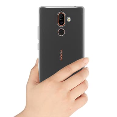 Transparent Silikon TPU-Skal till Nokia 7 Plus