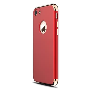 Design skal 3 i 1 guldkant till iPhone 7 - Silver