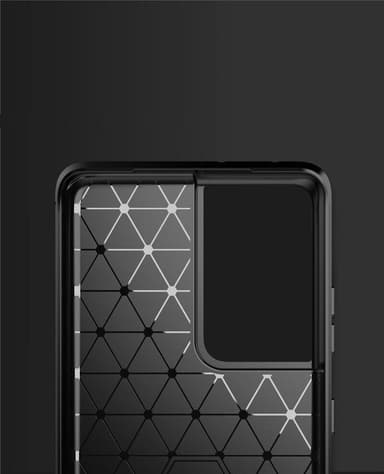 Stöttåligt Armor Carbon TPU-skal Samsung S21 Ultra - Röd