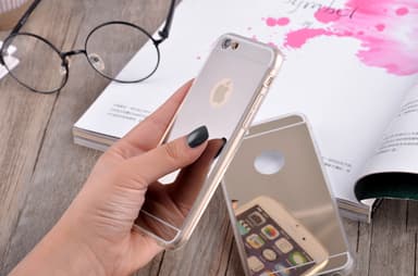Spegelskal iPhone 6/6S - Silver