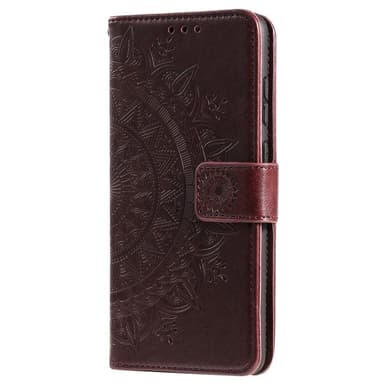 SKALO Samsung A23 5G Mandala Plånboksfodral - Brun