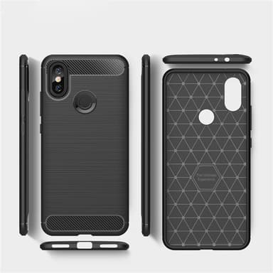 Stöttåligt Armor Carbon TPU-skal Xiaomi Mi A2 - Grå