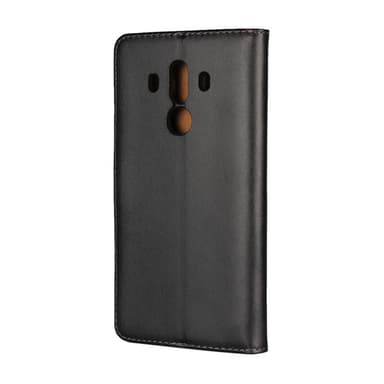 Plånboksfodral Äkta Skinn Huawei Mate 10 Pro - Svart